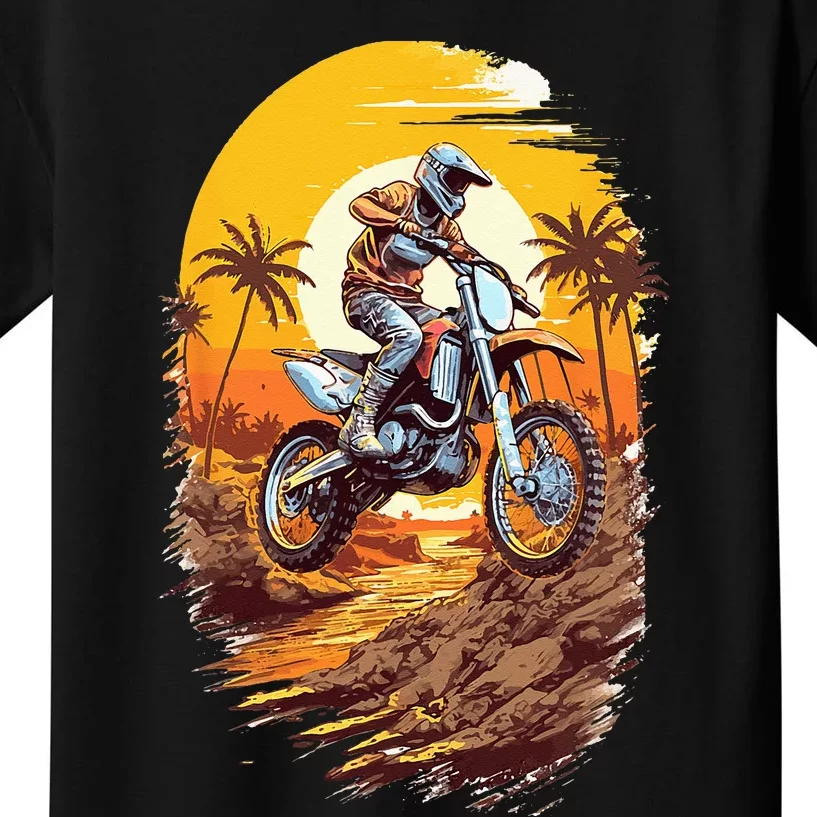 Dirt Bike Motocross Rider Enduro Supercross Off Road MX Kids T-Shirt