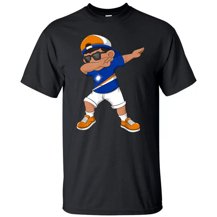 Dabbing Boy Marshall Islands Flag Dab Dance Tall T-Shirt