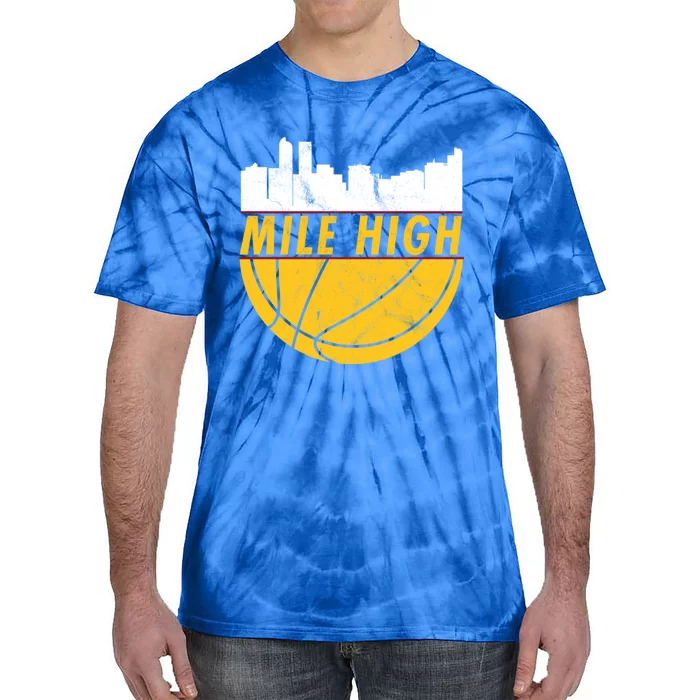 Denver Basketball Mile High 5280 Tie-Dye T-Shirt