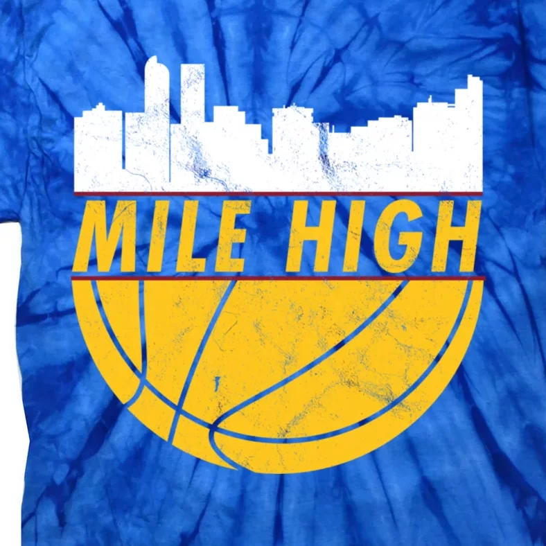 Denver Basketball Mile High 5280 Tie-Dye T-Shirt