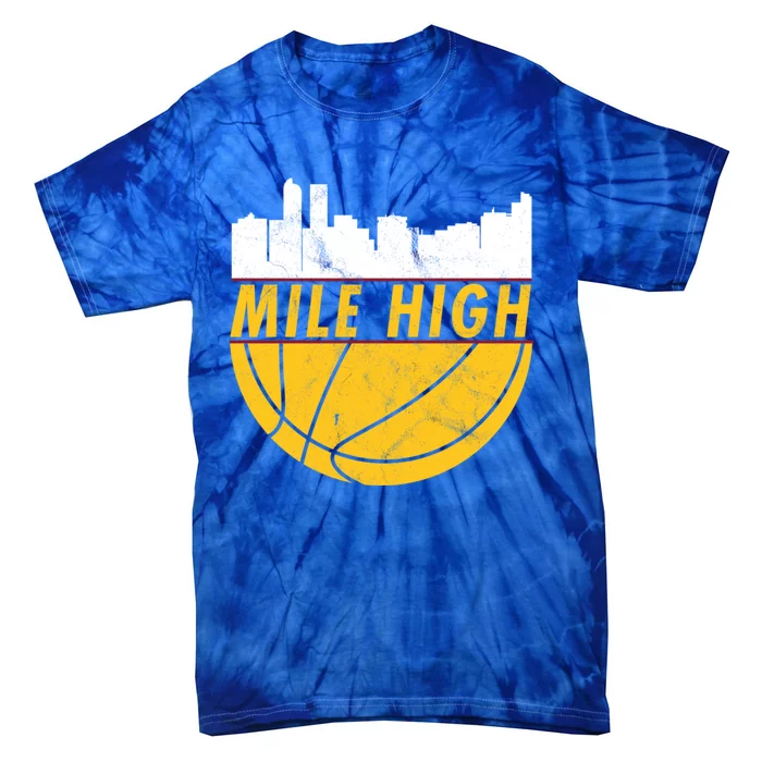 Denver Basketball Mile High 5280 Tie-Dye T-Shirt