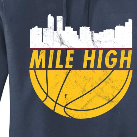 Denver Basketball Mile High 5280 Women's Pullover Hoodie