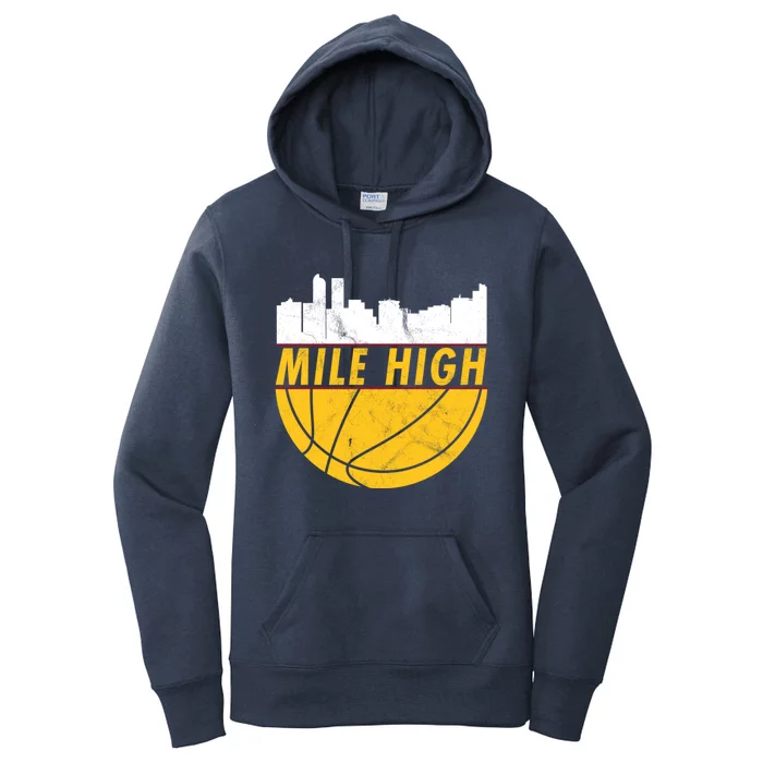 Denver Basketball Mile High 5280 Women's Pullover Hoodie