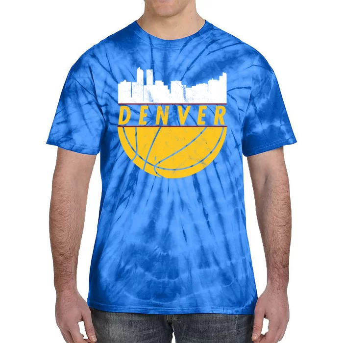 Denver Basketball Mile High 5280 Denver Tie-Dye T-Shirt