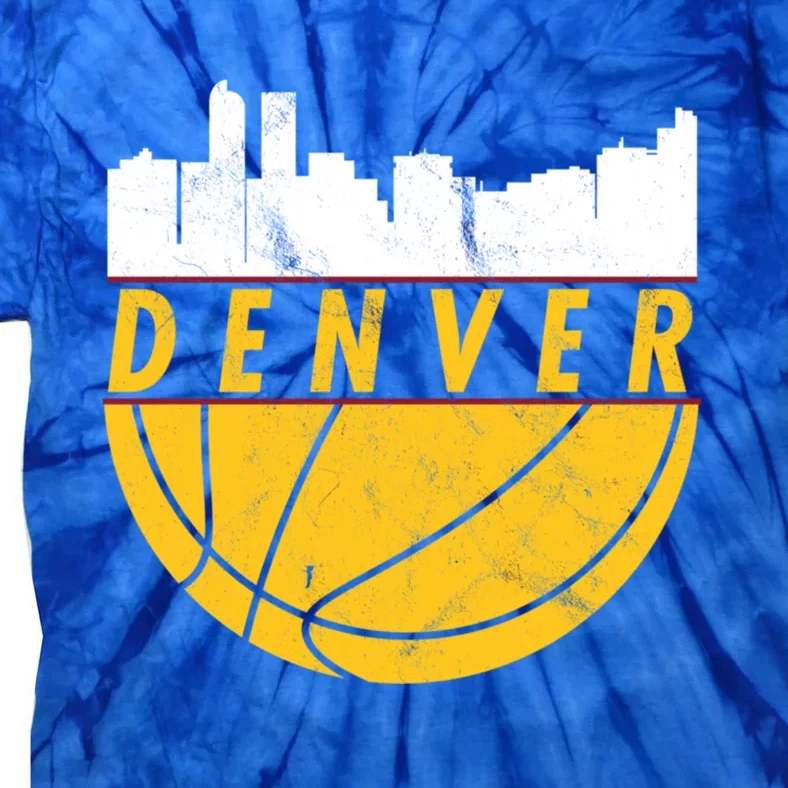 Denver Basketball Mile High 5280 Denver Tie-Dye T-Shirt