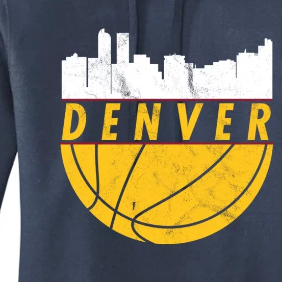 Denver Basketball Mile High 5280 Denver Women's Pullover Hoodie