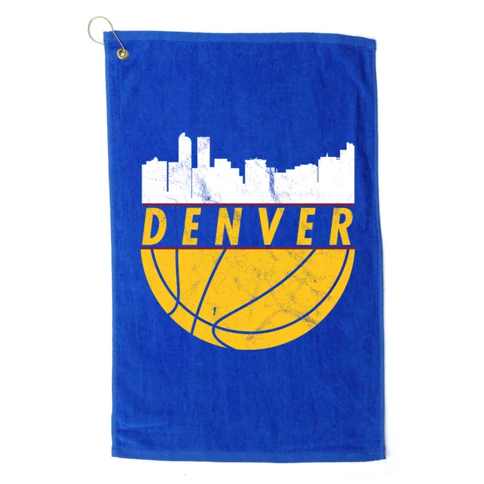 Denver Basketball Mile High 5280 Denver Platinum Collection Golf Towel