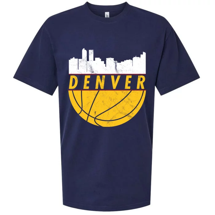 Denver Basketball Mile High 5280 Denver Sueded Cloud Jersey T-Shirt