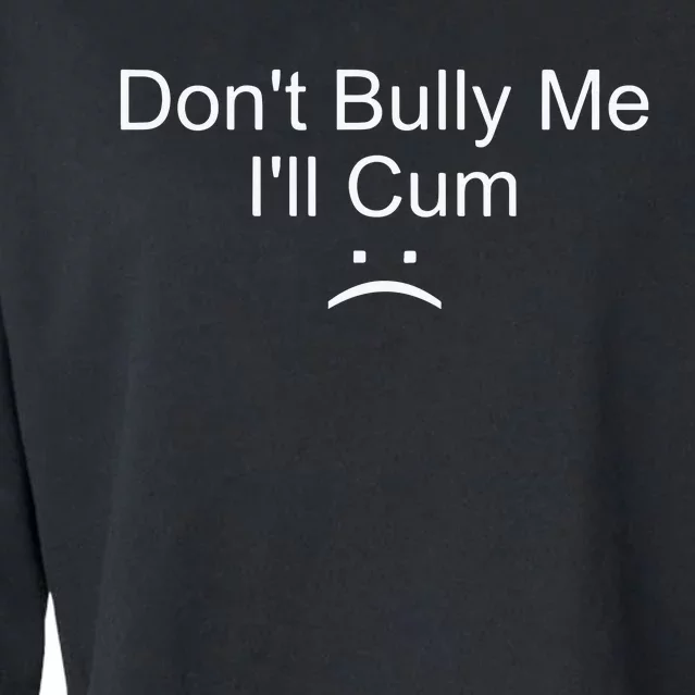 Dont Bully Me ILl Cum Cropped Pullover Crew