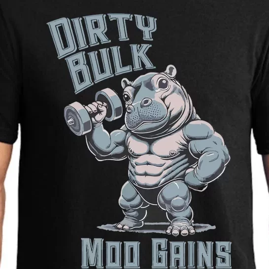 Dirty Bulk Moo Gains Pajama Set