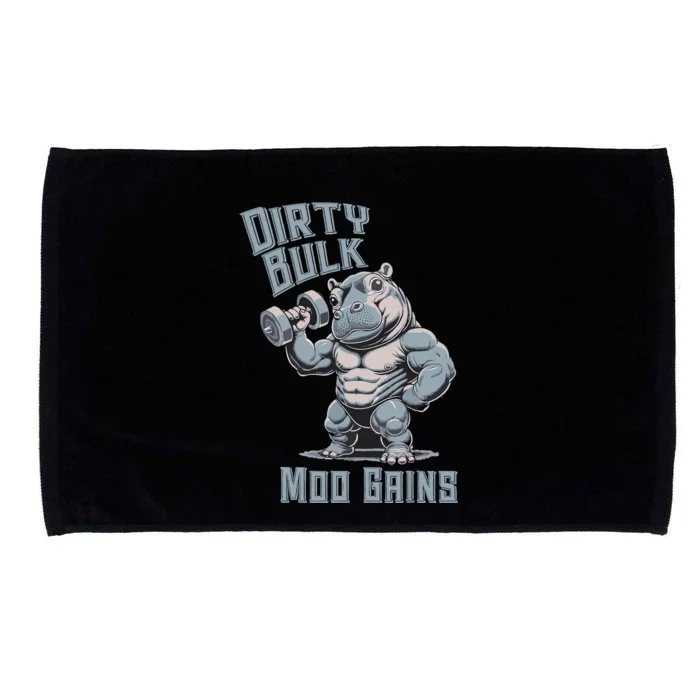 Dirty Bulk Moo Gains Microfiber Hand Towel