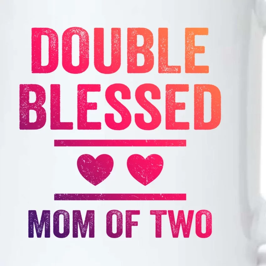 Double Blessed Mom Of Two Blessed Mom Mother Gift Black Color Changing Mug