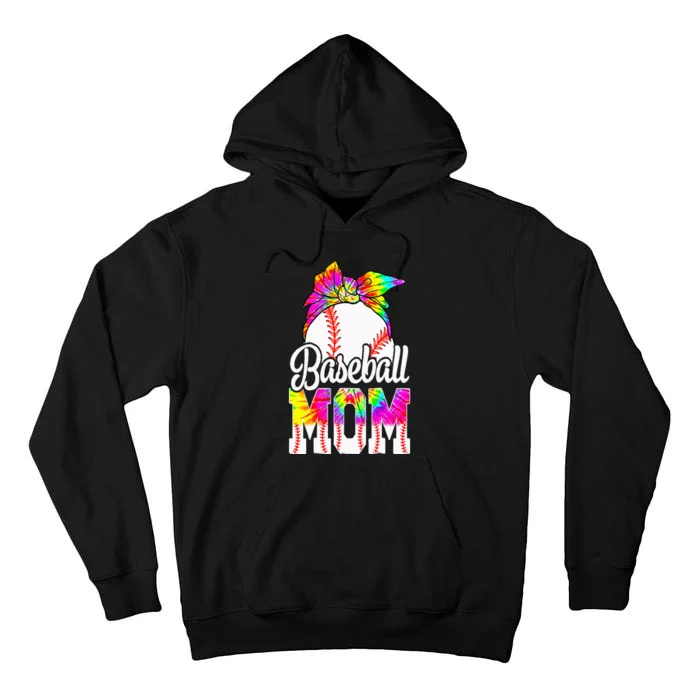 Dye Baseball Mom Baseball Mama Sport MotherS Day Tall Hoodie