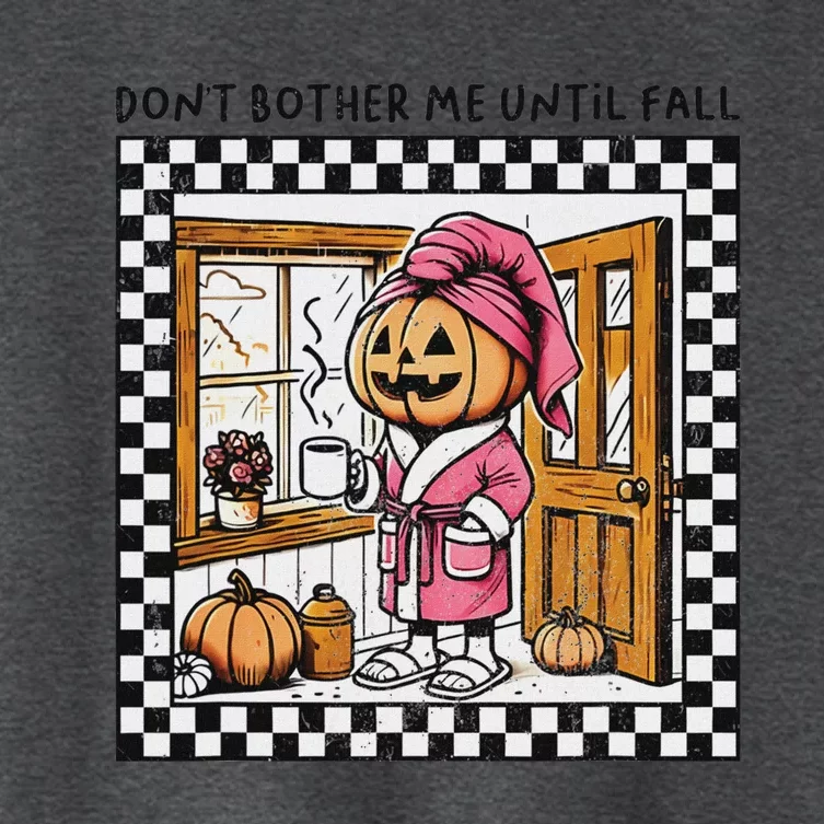 DonT Bother Me Until Fall Halloween Boo Pumpkin Patch Ghost Women's Crop Top Tee