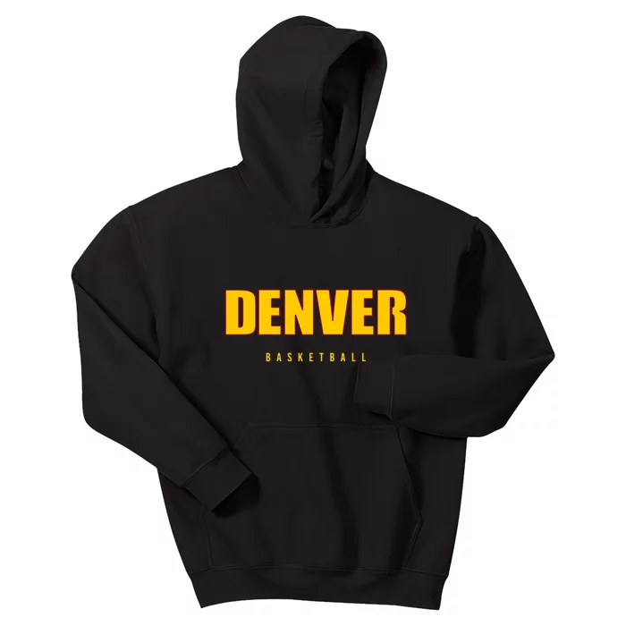 Denver Basketball Mile City High Colorado Practice Jersey Kids Hoodie