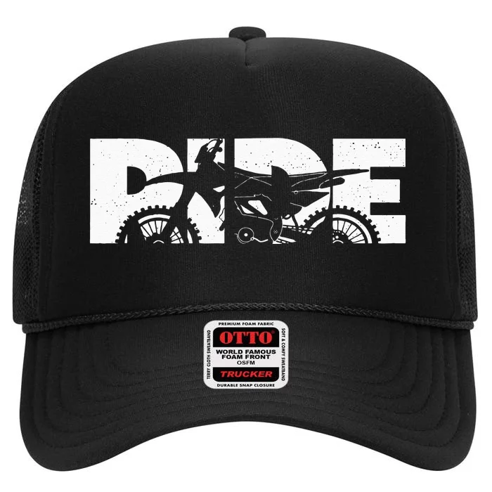 Dirt Bike Motocross Apparel Motocross Dirt Bike High Crown Mesh Trucker Hat