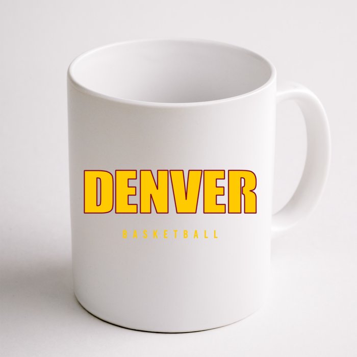 Denver Basketball Mile City High Colorado Practice Jersey Front & Back Coffee Mug