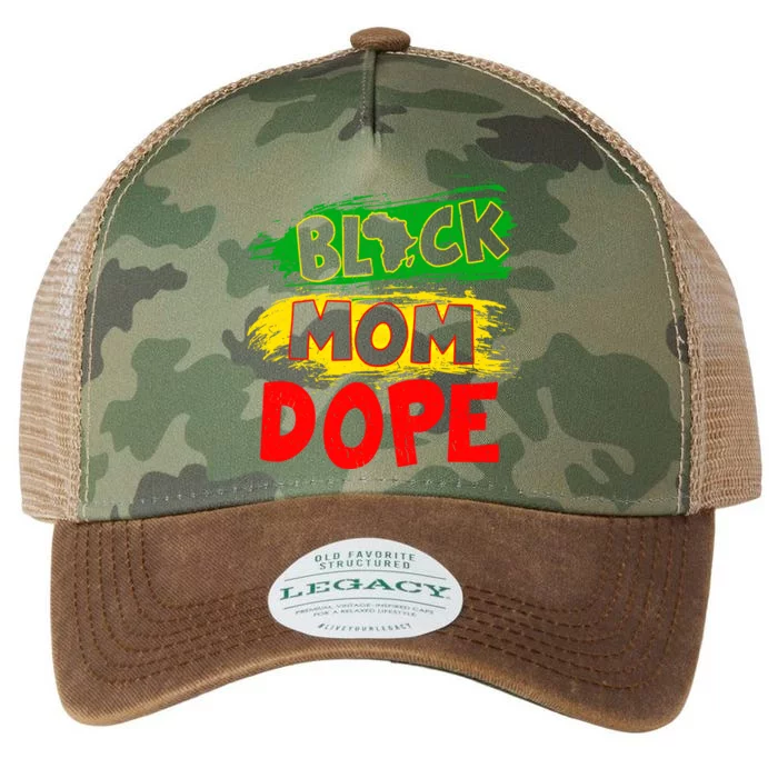 Dope Black Mom Juneteenth Black History Africa Pride Funny Gift Legacy Tie Dye Trucker Hat