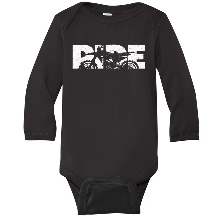 Dirt Bike Motocross Apparel  Motocross Dirt Bike Baby Long Sleeve Bodysuit