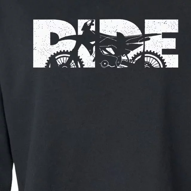 Dirt Bike Motocross Apparel  Motocross Dirt Bike Cropped Pullover Crew