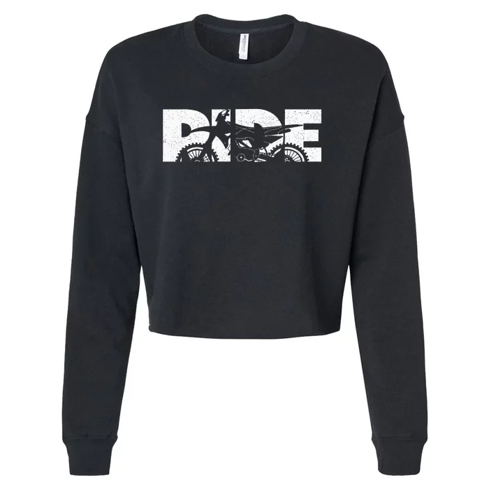 Dirt Bike Motocross Apparel  Motocross Dirt Bike Cropped Pullover Crew