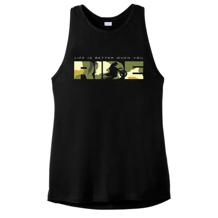 Dirt Bike Motocross Apparel Dirt Bike Motocross Ladies Tri-Blend Wicking Tank