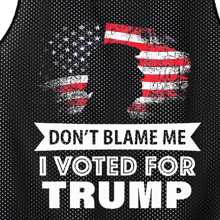 DonT Blame Me I Voted For Trump Mesh Reversible Basketball Jersey Tank