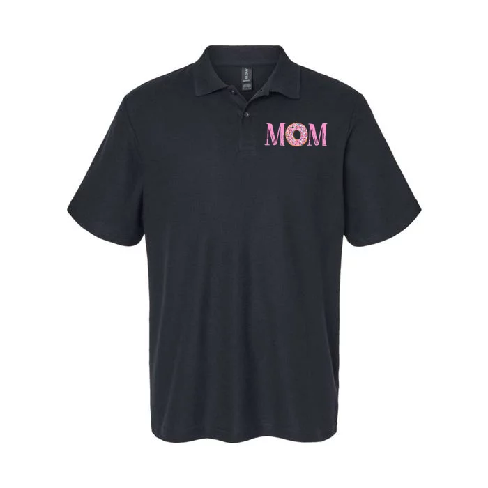 Donut Birthday Mom Family Donut Birthday Softstyle Adult Sport Polo