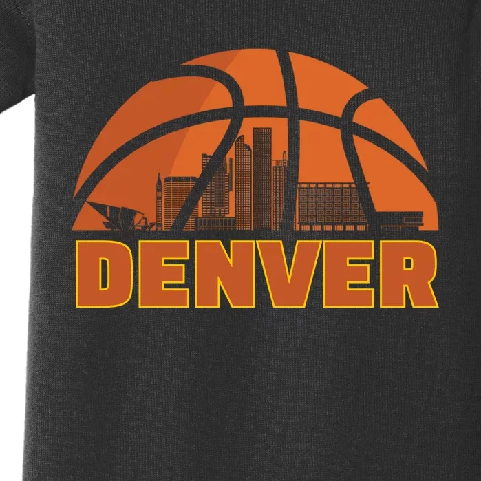 Denver Basketball Mile High 5280 Baby Bodysuit