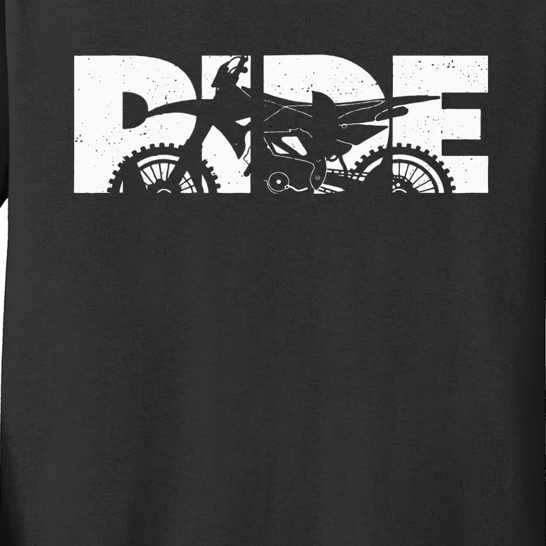 Dirt Bike Motocross Apparel Motocross Dirt Bike Kids Long Sleeve Shirt