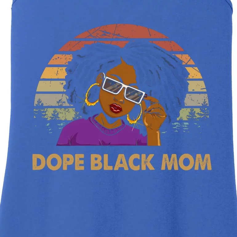 Dope Black Mom Messy Bun Black Lives For Black Magic Gift Ladies Essential Tank