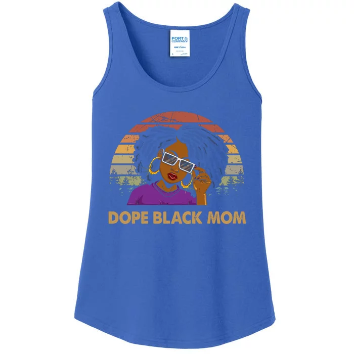 Dope Black Mom Messy Bun Black Lives For Black Magic Gift Ladies Essential Tank