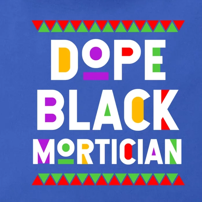 Dope Black Mortician African American Job Proud Profession Gift Zip Tote Bag