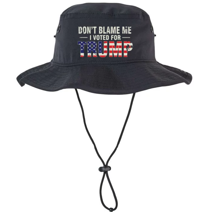 Dont Blame Me I Voted For Trump Vintage Usa Flag Patriots Legacy Cool Fit Booney Bucket Hat