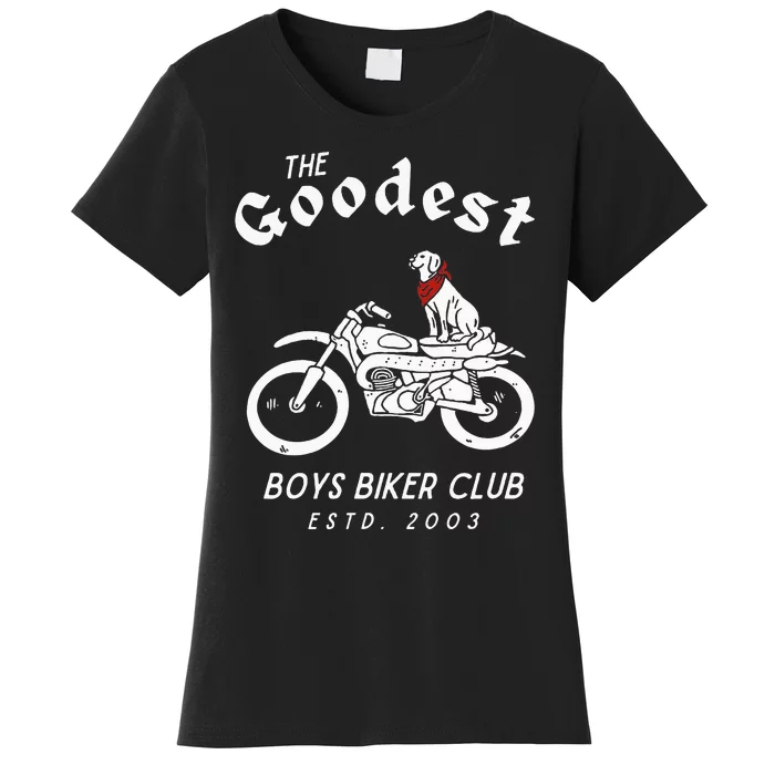 Dog Biker Motorcycle Club Puppy Western Grunge Women's T-Shirt