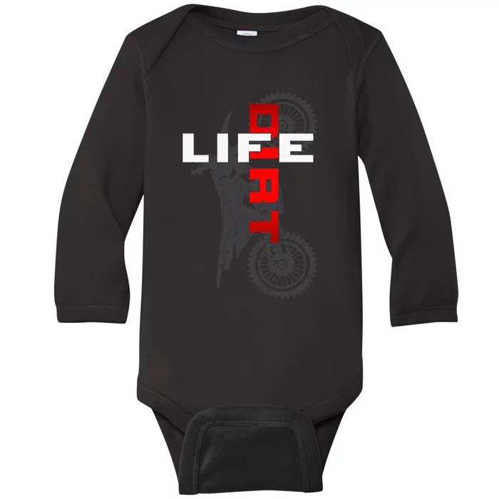 Dirt Bike Motocross Dirt Bike Motocross Baby Long Sleeve Bodysuit