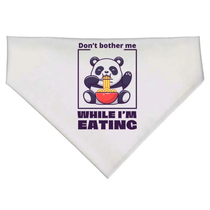 Don’t Bother Me While I’m Eating Funny Trendy Gift USA-Made Doggie Bandana