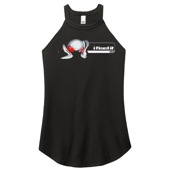 Djo Bean Monster I Feel It Women’s Perfect Tri Rocker Tank