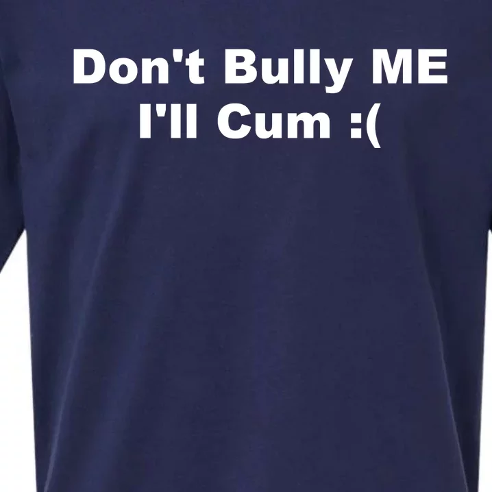 Don't Bully Me I'll Cum Funny Sueded Cloud Jersey T-Shirt