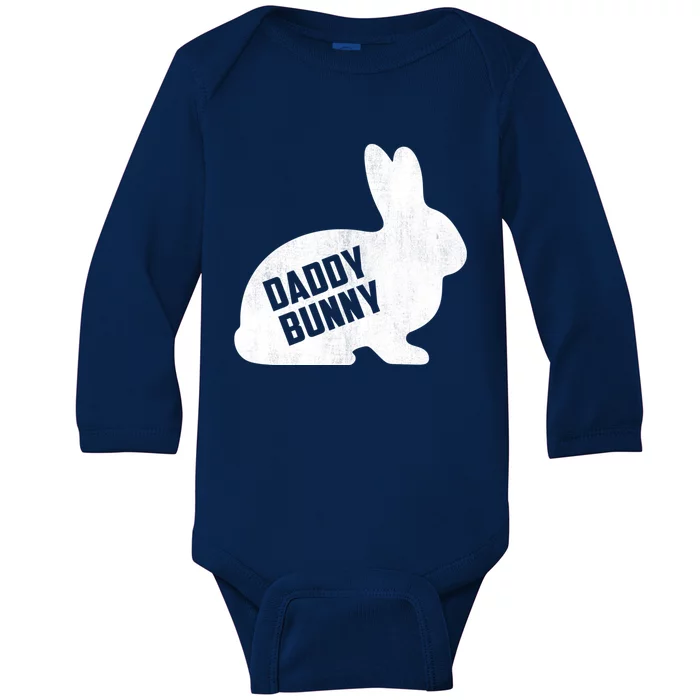 Daddy Bunny Matching Father Dad Papa Easter Day Gift Baby Long Sleeve Bodysuit