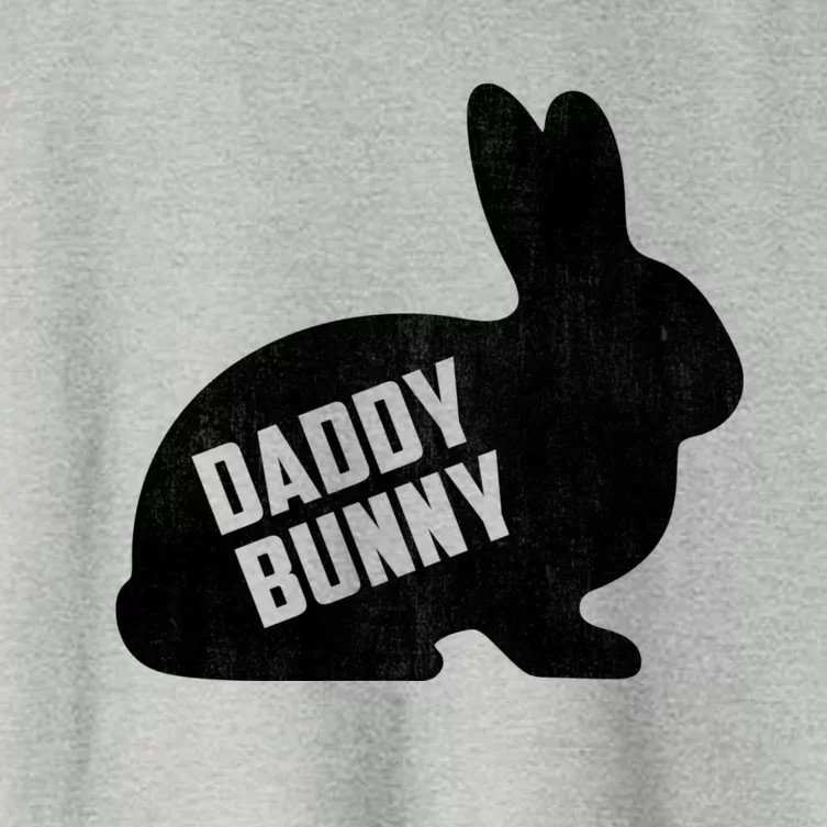 Daddy Bunny Matching Father Dad Papa Easter Day Gift Women's Crop Top Tee