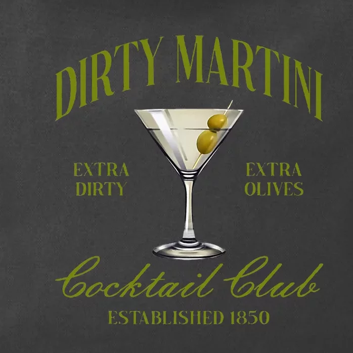 Dirtyy Bachelorette Martini Cocktail Club Martini Drinking Zip Tote Bag