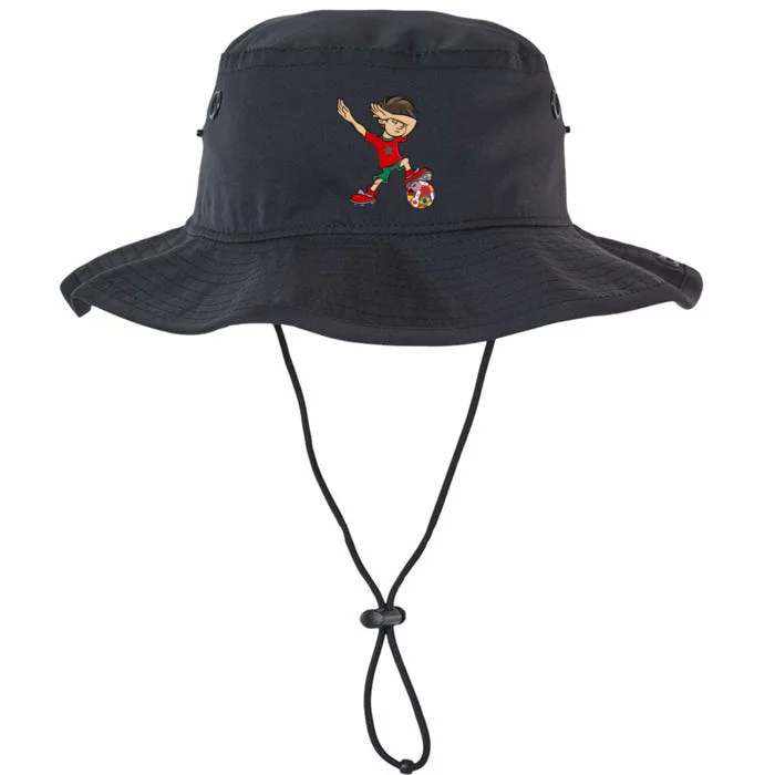 Dabbing Boy Morocco Soccer Jersey National Flag Legacy Cool Fit Booney Bucket Hat