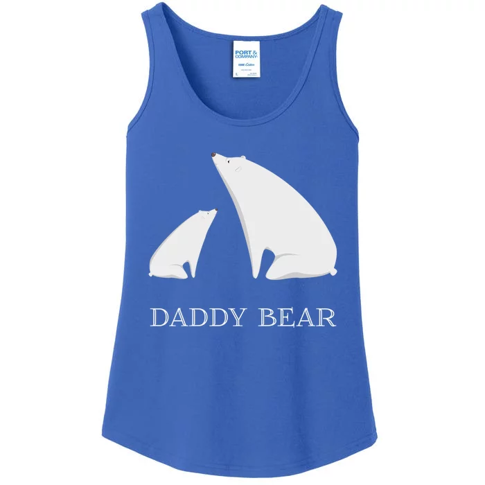 Daddy Bear Meaningful Gift Funny Vintage Christmas Polar Bear Costume Great Gift Ladies Essential Tank