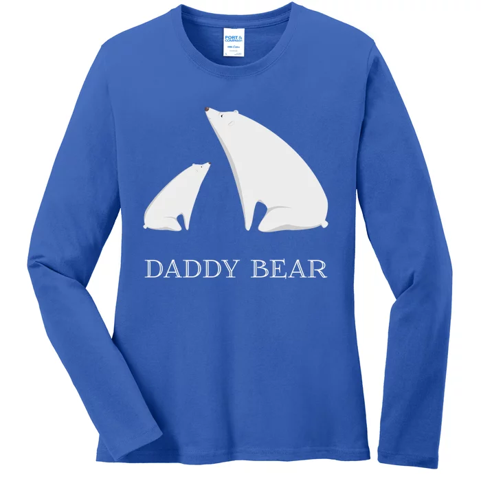 Daddy Bear Meaningful Gift Funny Vintage Christmas Polar Bear Costume Great Gift Ladies Long Sleeve Shirt