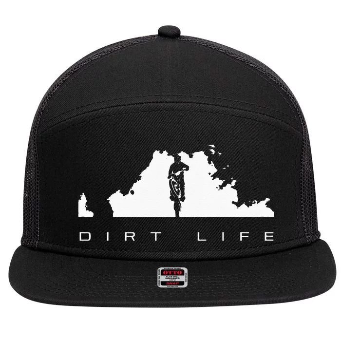 Dirt Bike Motocross Apparel Dirt Bike Motocross 7 Panel Mesh Trucker Snapback Hat