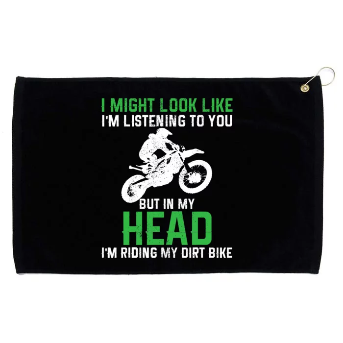 Dirt Bike Motocross Enduro Funny Quote Motorcycle Biker Gift Grommeted Golf Towel