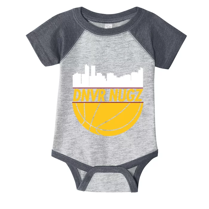 Denver Basketball Mile High 5280 Nugz Infant Baby Jersey Bodysuit