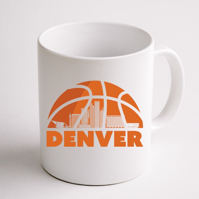 Denver Basketball Mile High 5280 Front & Back Coffee Mug