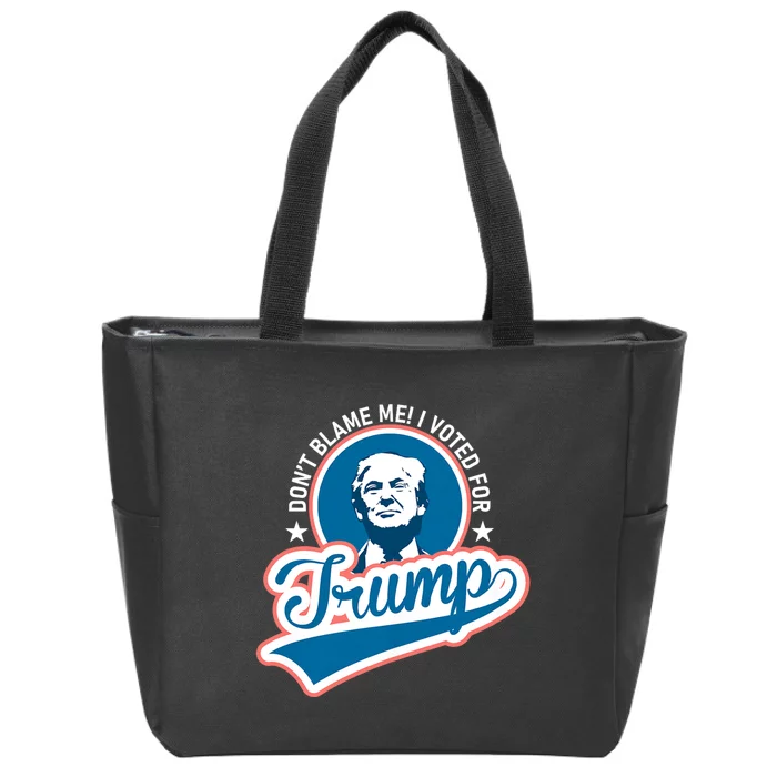 DonT Blame Me I Voted For Trump Usa Vintage Retro Zip Tote Bag